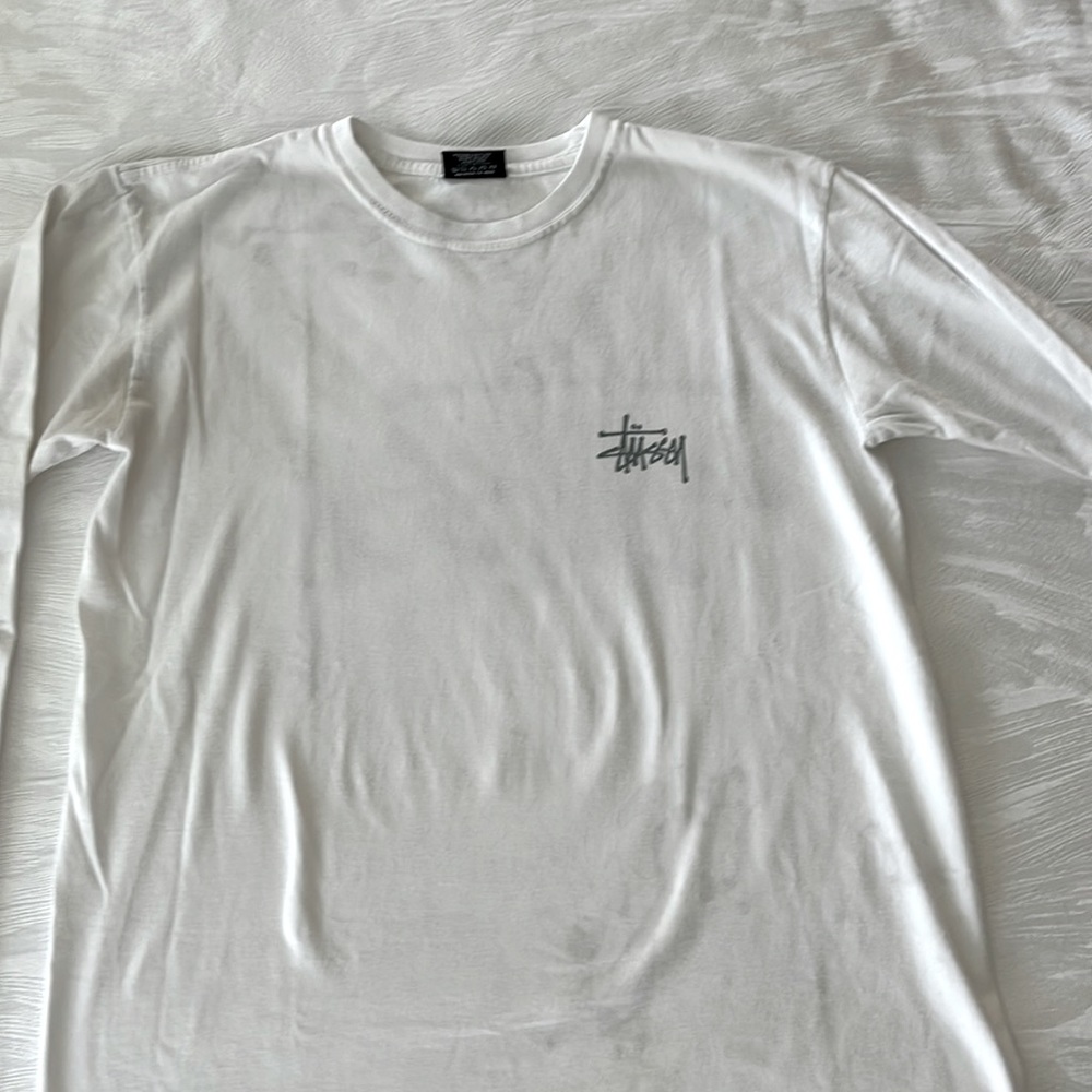 Stussy long sleeve white shirt.